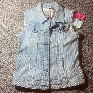 NWT Girls denim vest